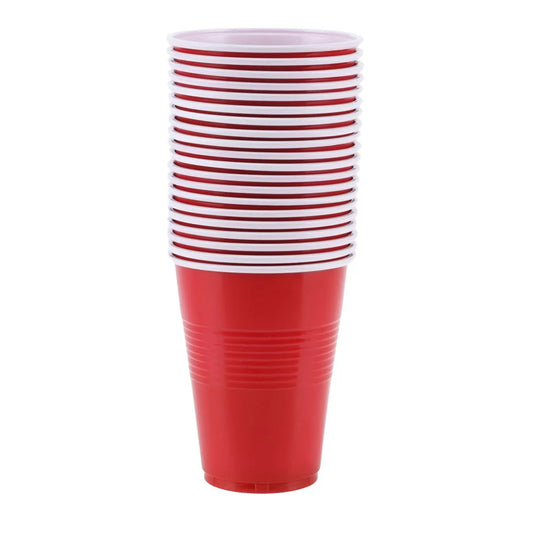 American Style Red Plastic Party Cups 265ml 20pk