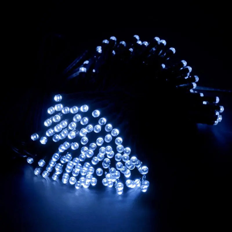 Solar 400 Cool White LED Fairy Lights 25.5M Total Length