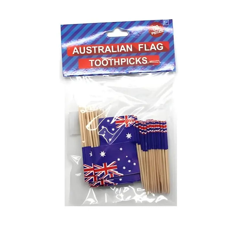 Australian Flag Toothpicks 50pcs Australia Day Picks