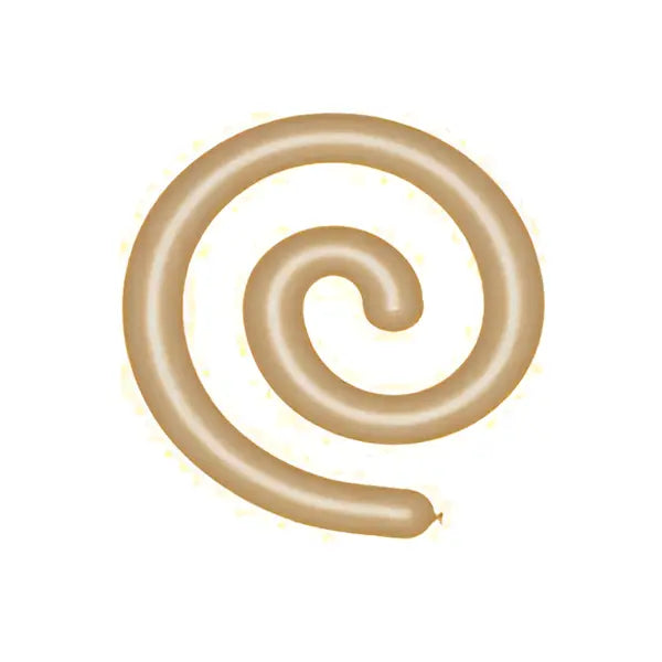 Sempertex 260s Metallic Reflex Gold Modelling Latex Balloons 50pk Twist & Shape