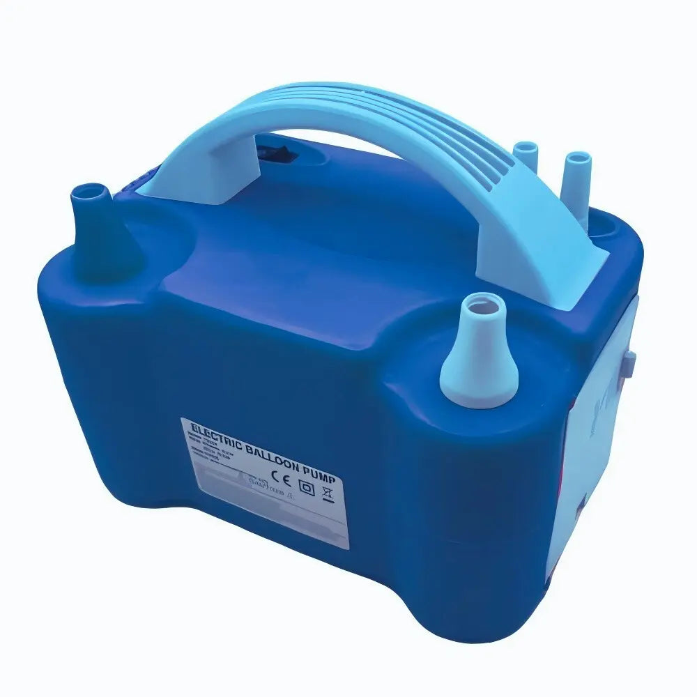 Electric Balloon Inflator Pump Twin Nozzle - Blue