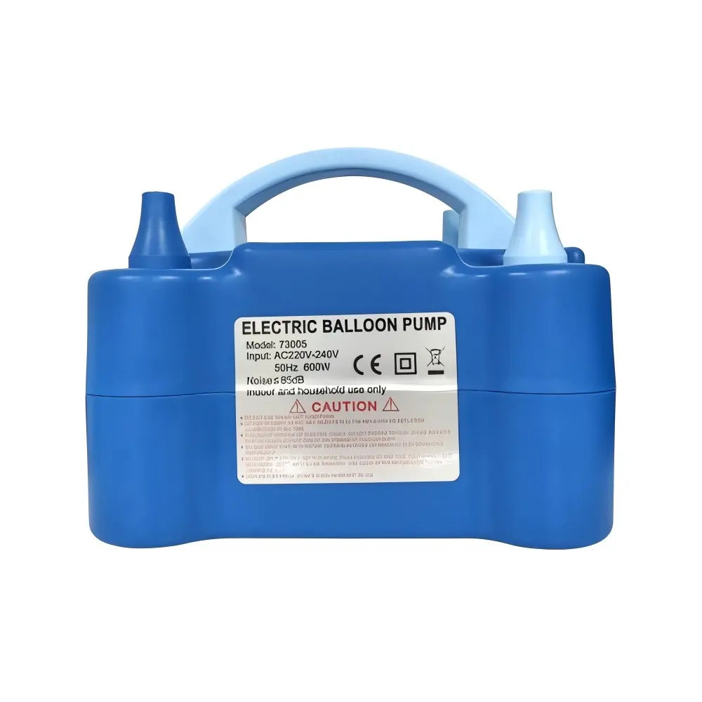 Electric Balloon Inflator Pump Twin Nozzle - Blue