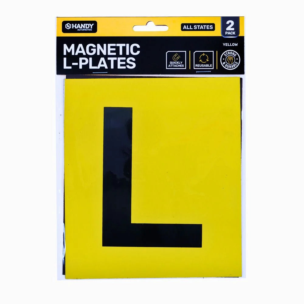 Magnetic Yellow L Plates 2pcs - All States