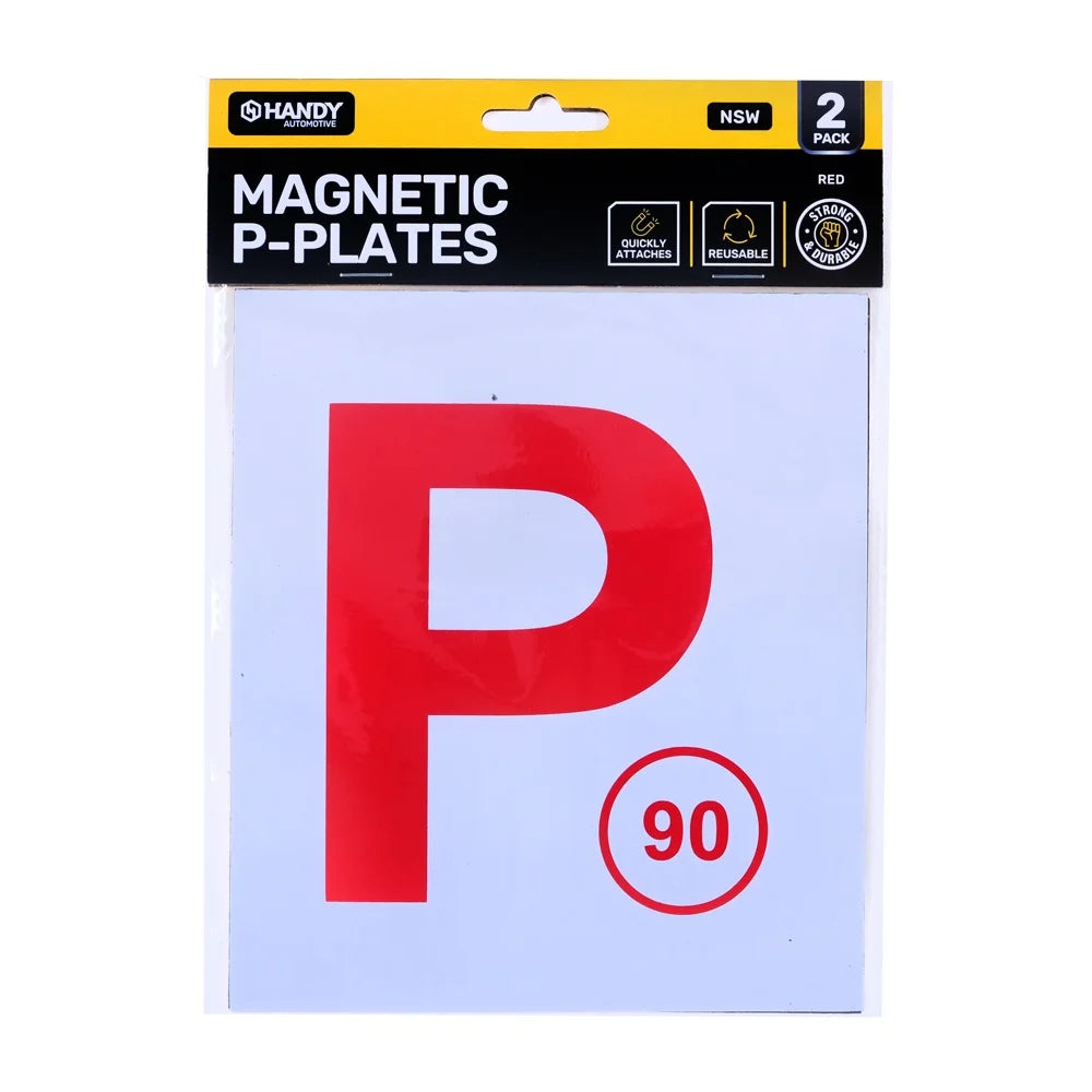 Magnetic Red P Plates 2pcs - NSW