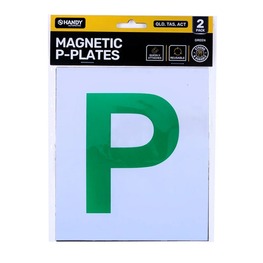 Magnetic Green P Plates 2pcs - QLD/TAS/ACT