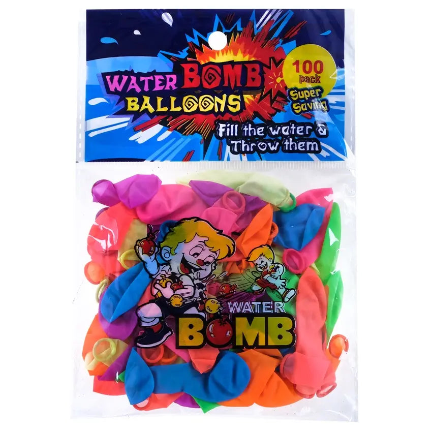 Water Bomb Balloons 100pcs Multi-coloured