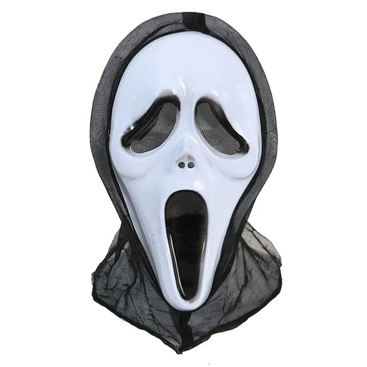 Hooded Ghost Mask Scream Halloween Accessories