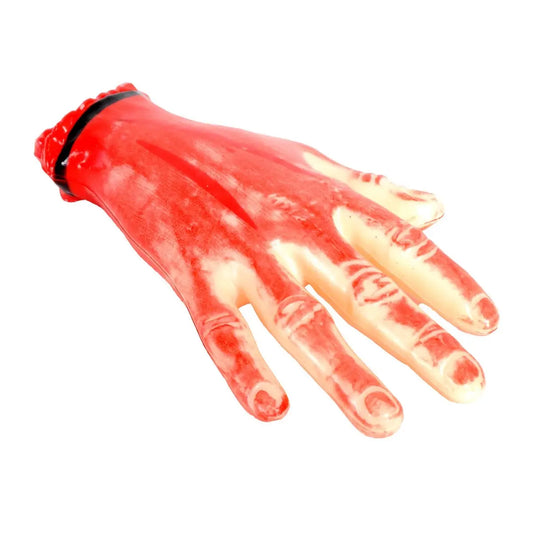 Plastic Blood Hand 20x12cm Halloween Decorations