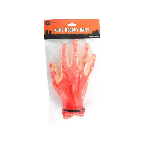 Plastic Blood Hand 20x12cm Halloween Decorations