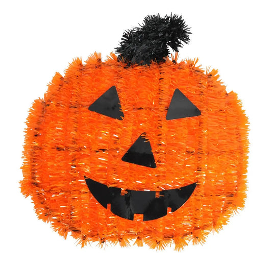 Pumpkin Tinsel Wall Decor 26cm Halloween Decorations