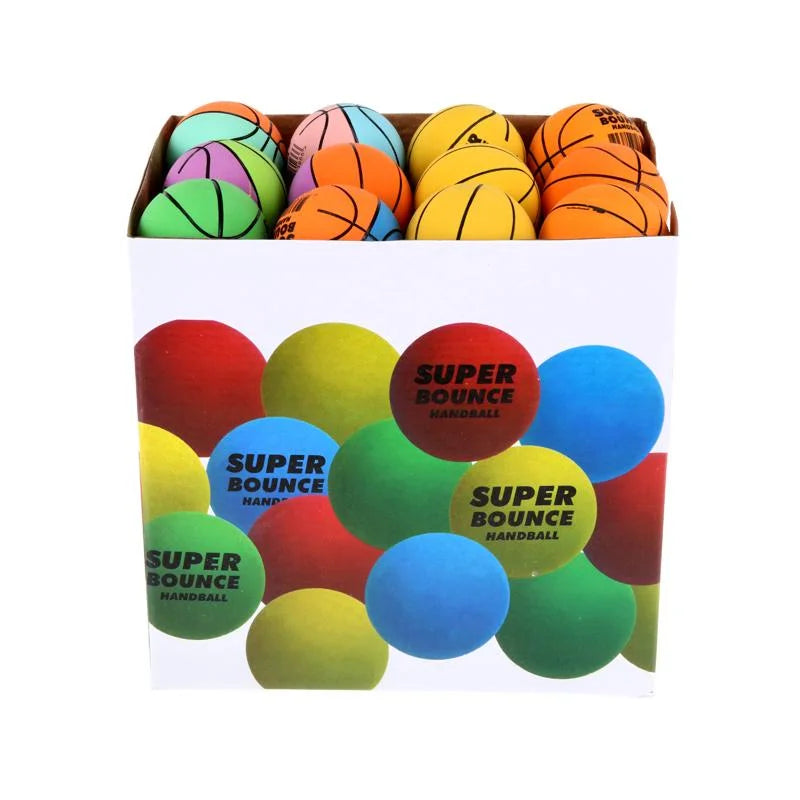 Super Bounce Hand Balls Basketballs 6cm 48pcs Party Favours