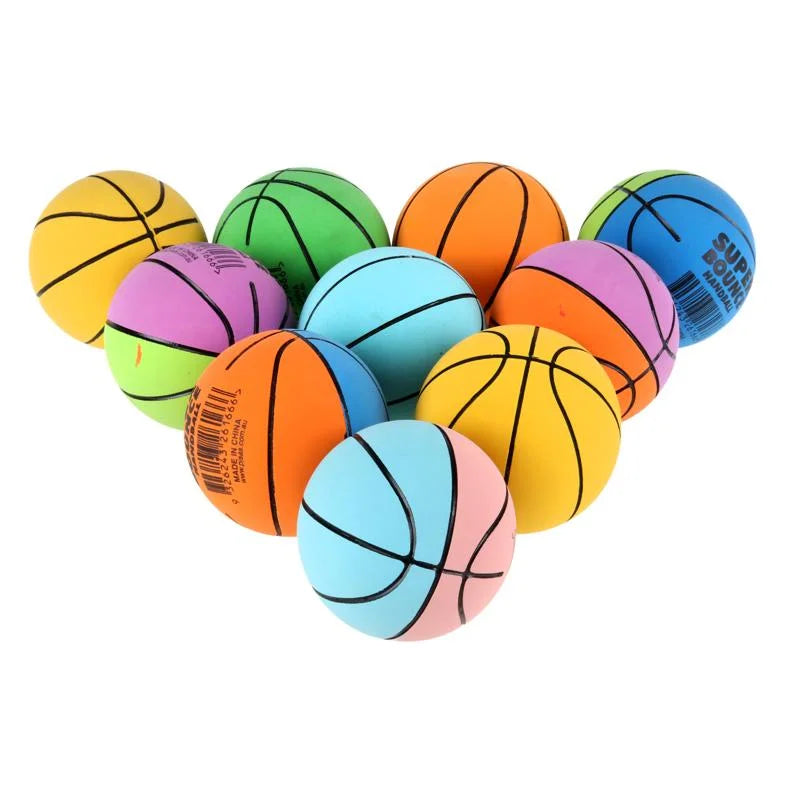 Super Bounce Hand Balls Basketballs 6cm 48pcs Party Favours