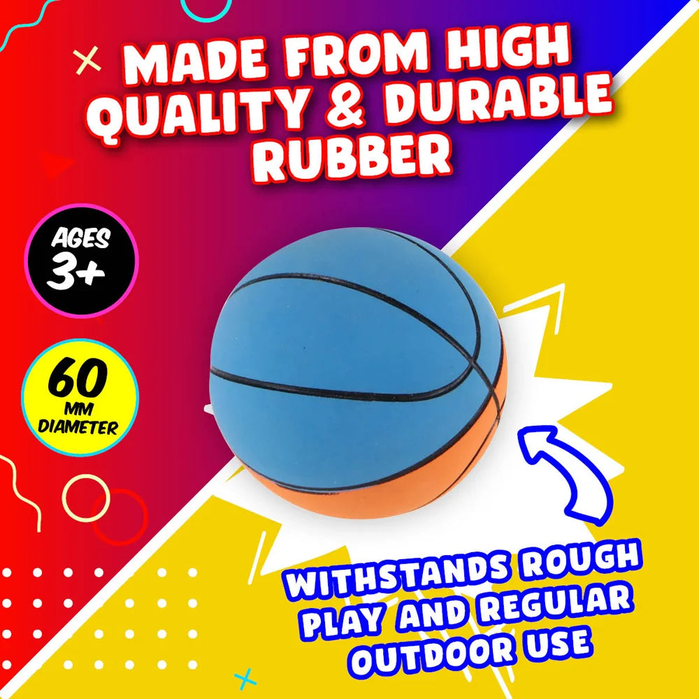 Super Bounce Hand Balls Basketballs 6cm 48pcs Party Favours