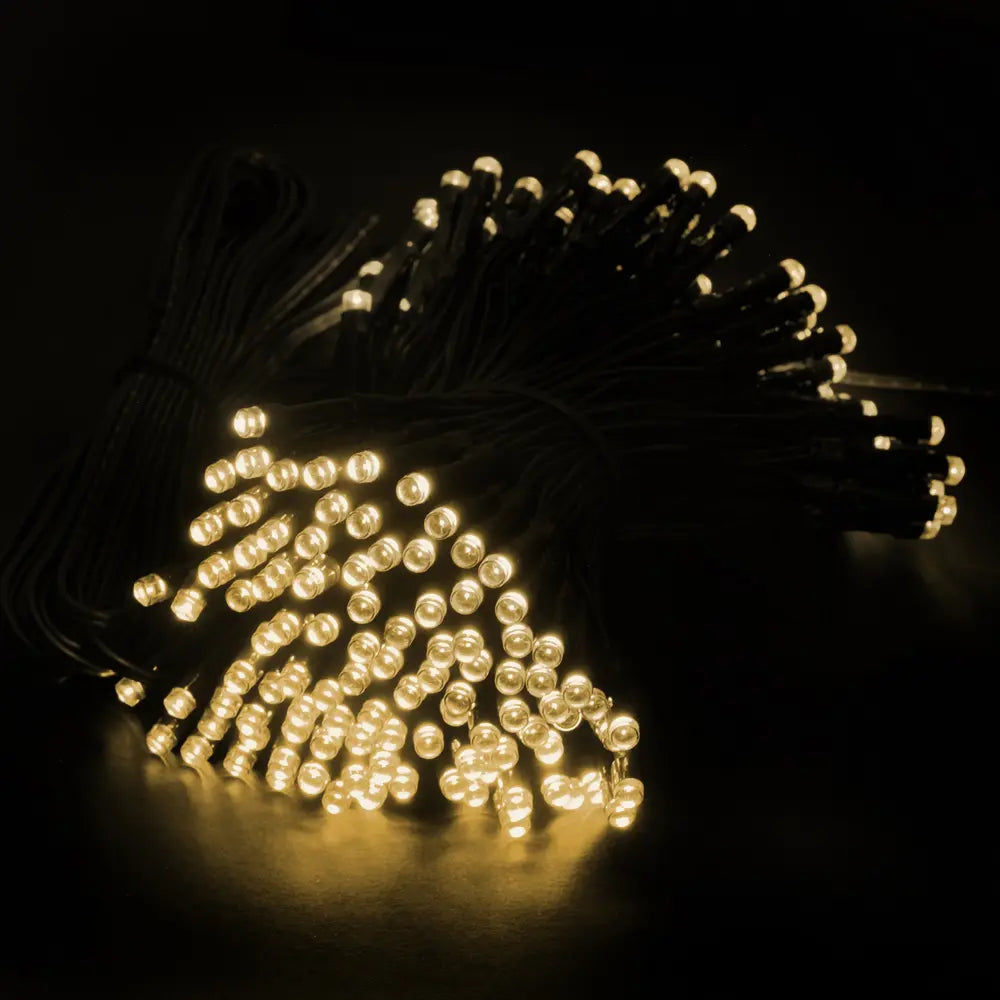 Solar 400 Warm White LED Fairy Lights 25.5M Total Length