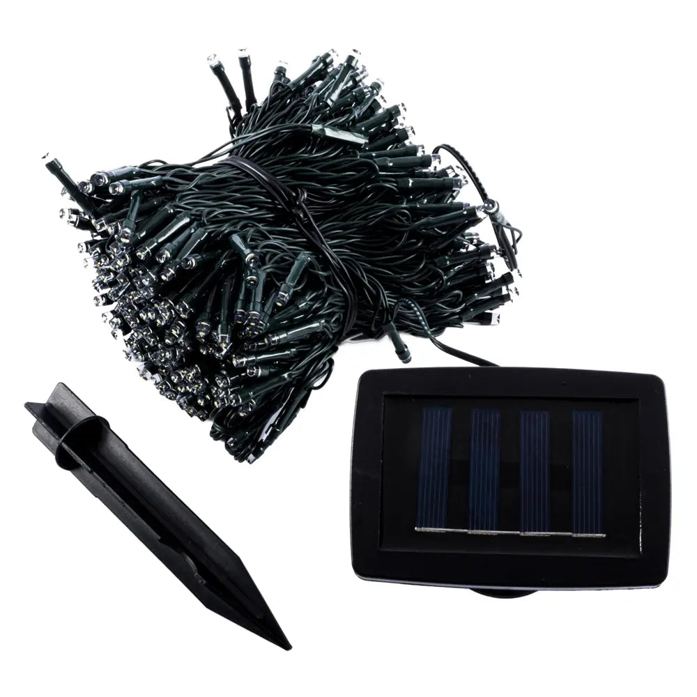 Solar 400 Warm White LED Fairy Lights 25.5M Total Length