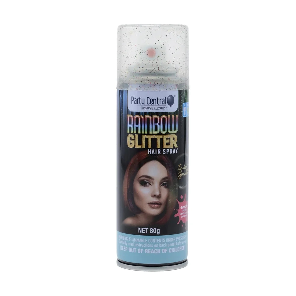 Rainbow Glitter Colour Hair Spray 125ml Temporary Coloured Hairspray