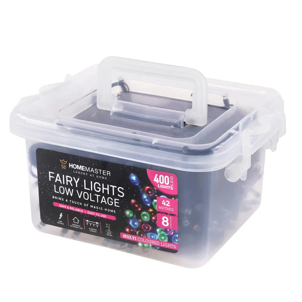 400 Multicolour LED Fairy Lights 42M Total Length 8 Functions