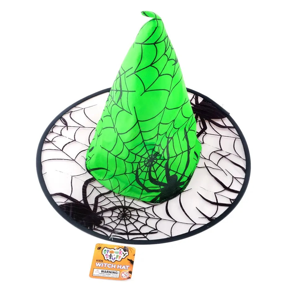 Green Witch Hat Kids Size Halloween Accessories