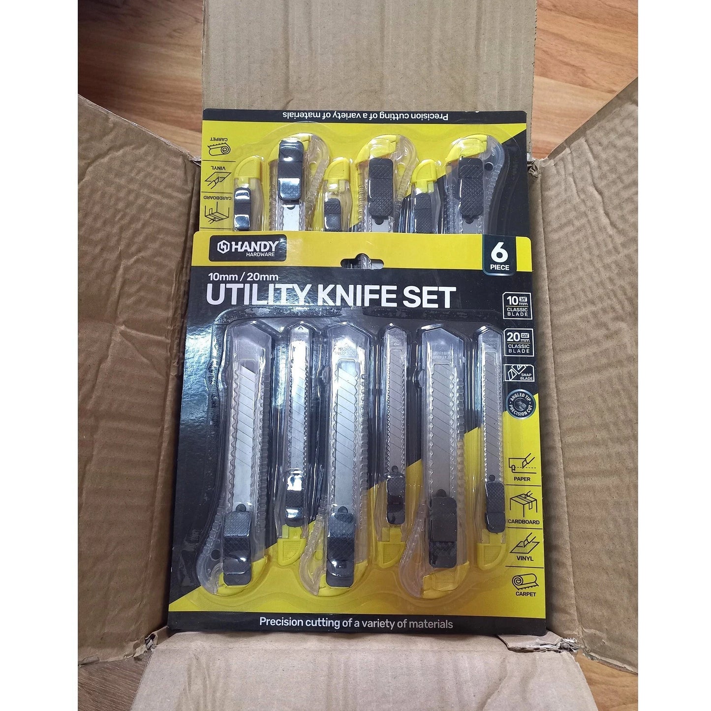 Utility Knives Set 144pcs Clear Craft Box Cutters Tools