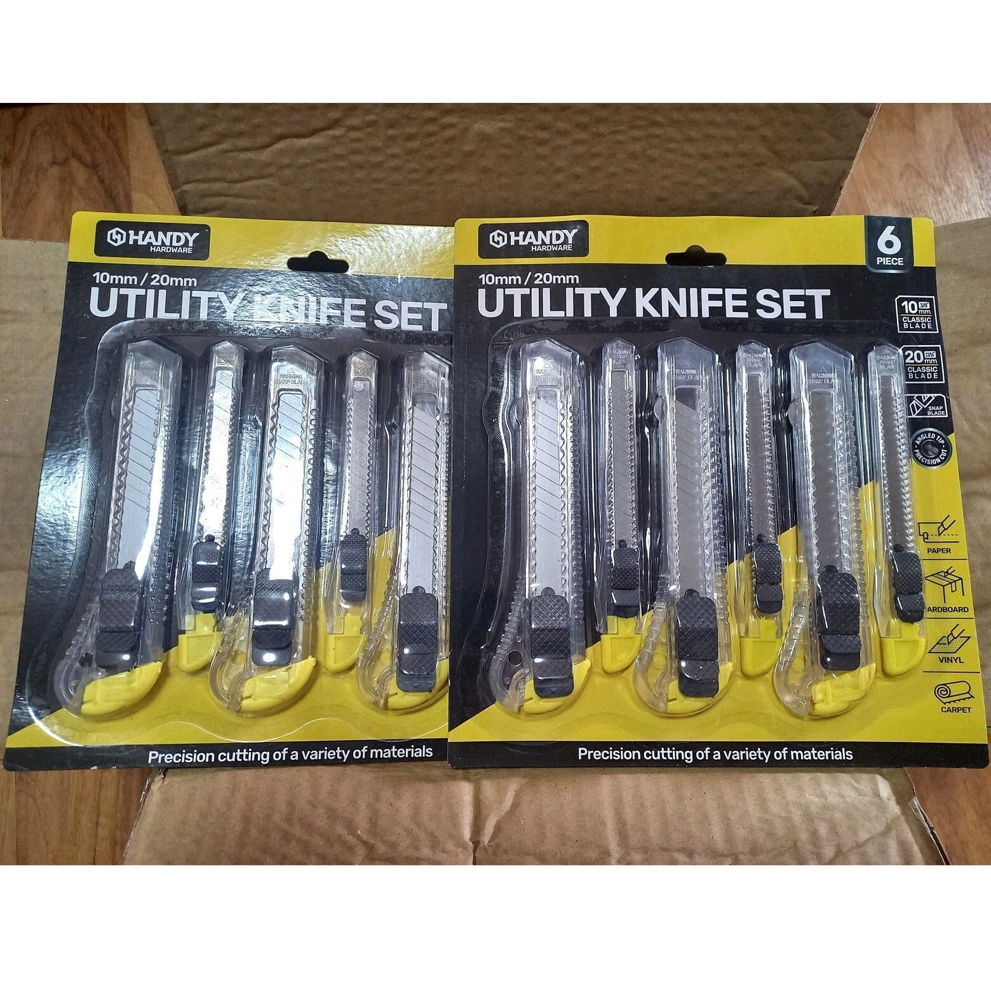 Utility Knives Set 144pcs Clear Craft Box Cutters Tools