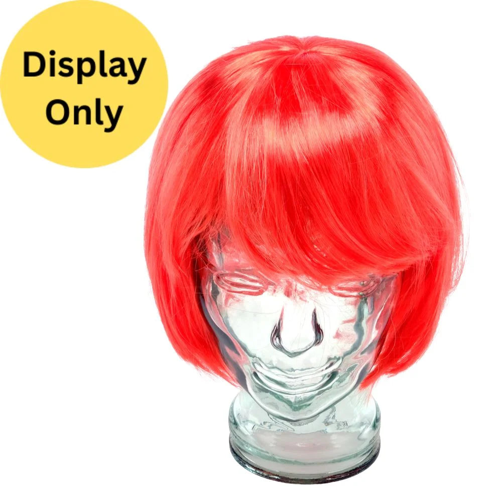 Red Short Bob Wig With Fringe