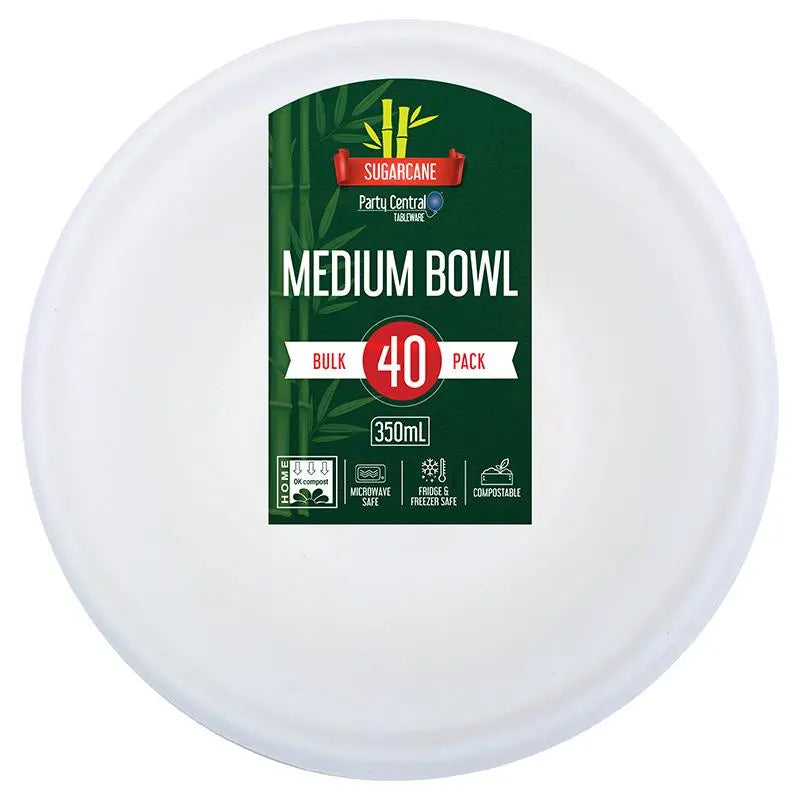 Sugarcane Medium Snack Bowls 350ml 15cm 40pcs