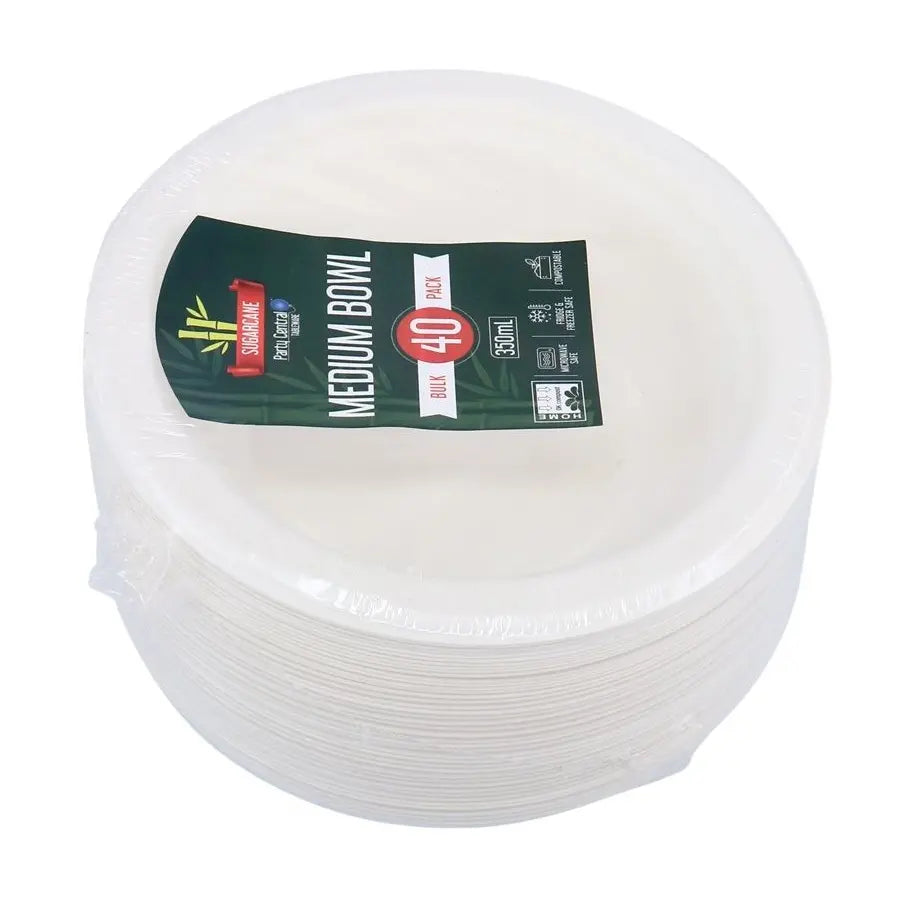 Sugarcane Medium Snack Bowls 350ml 15cm 40pcs