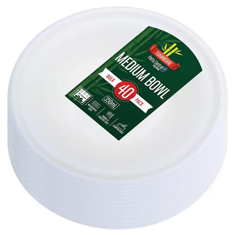 Sugarcane Medium Snack Bowls 350ml 15cm 40pcs