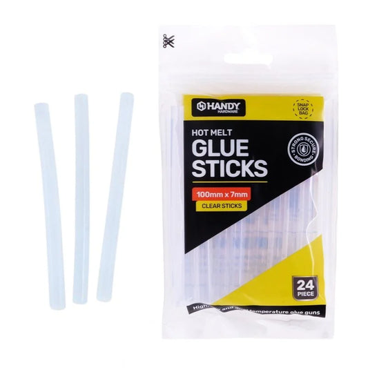 Hot Glue Gun Melt Glue Sticks 24pcs 100mm x 7mm (Suitable with 10W Glue Gun)