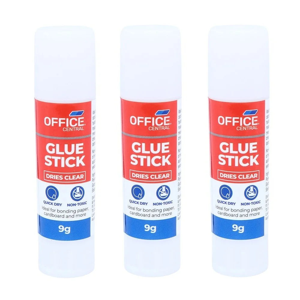 Glue Sticks 3pcs 8cm x 2cm Dries Clear