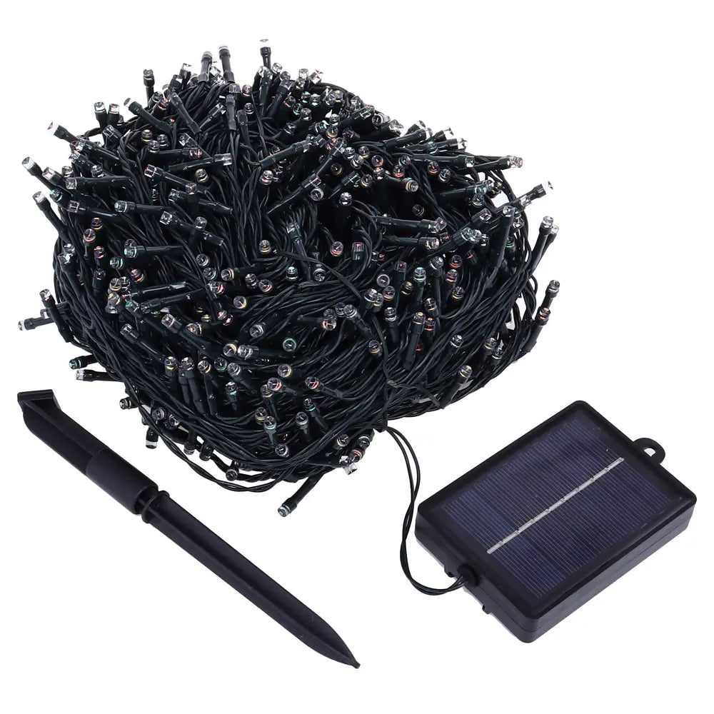Solar 800 Warm White LED Fairy Lights 49.5M Total Length