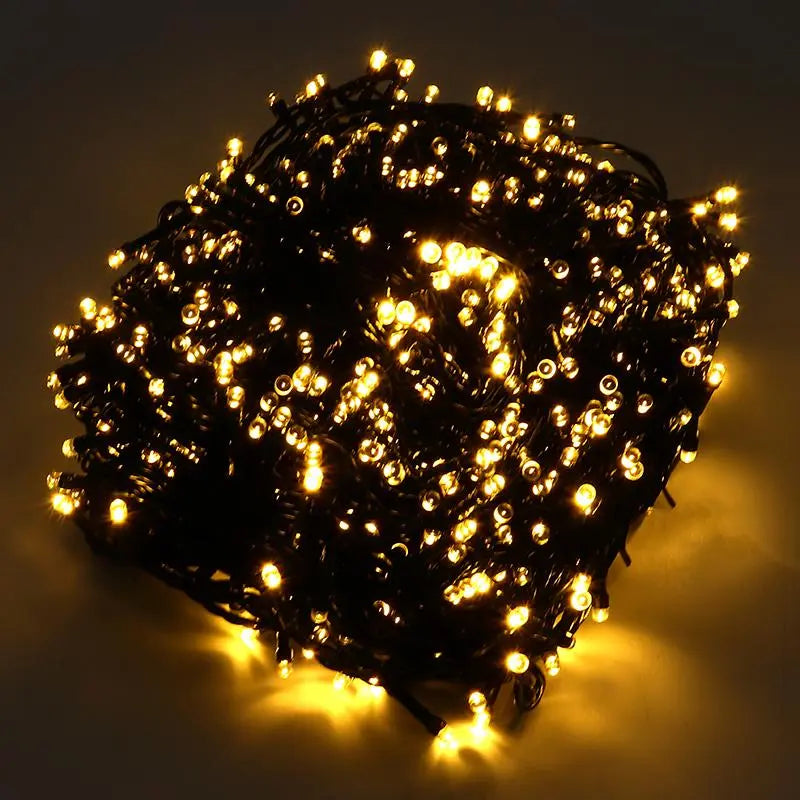 Solar 800 Warm White LED Fairy Lights 49.5M Total Length