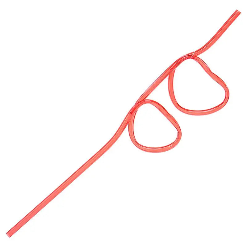 Crazy Curly Wriggle Straws 4pcs 26cm x 5mm Assorted