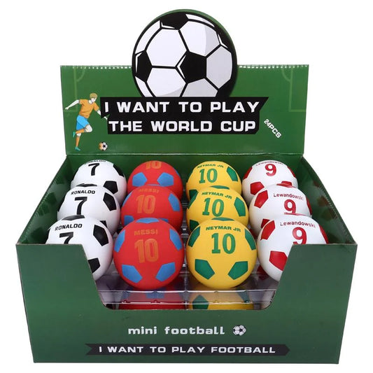 Super Bounce Hand Balls Soccer 6cm 24pcs Party Favours
