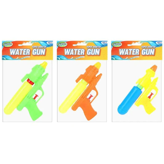 Water Guns 3pcs 19cm Shooters Assorted Colours