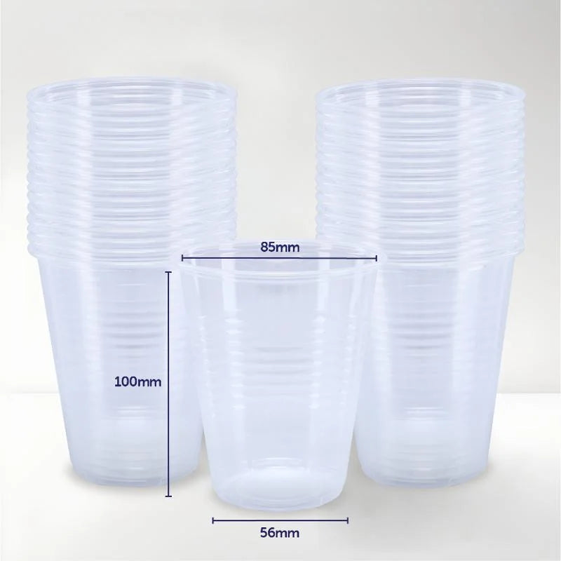 Clear Plastic Party Cups 350ml 50pcs Bulk Pack