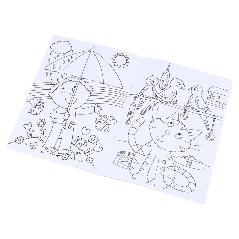 2 Joy And Happiness Colouring Books 32-Page A4 Size
