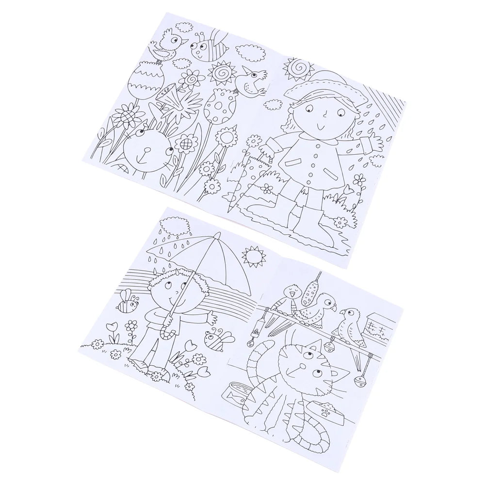 2 Joy And Happiness Colouring Books 32-Page A4 Size