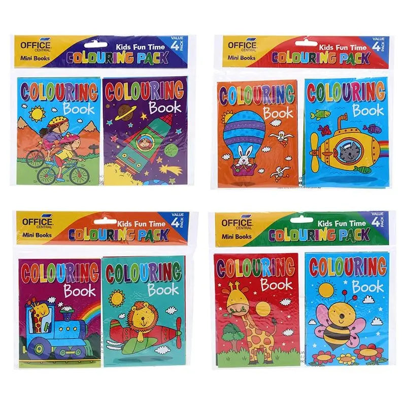 16 Mini Colouring Books 24-Page 135mm x 105mm