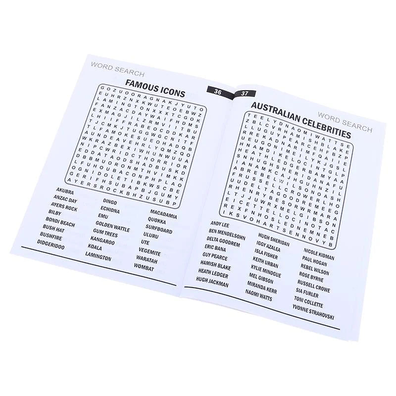 Word Search Puzzle Book 48-Page 270mm x 195mm Australian Theme