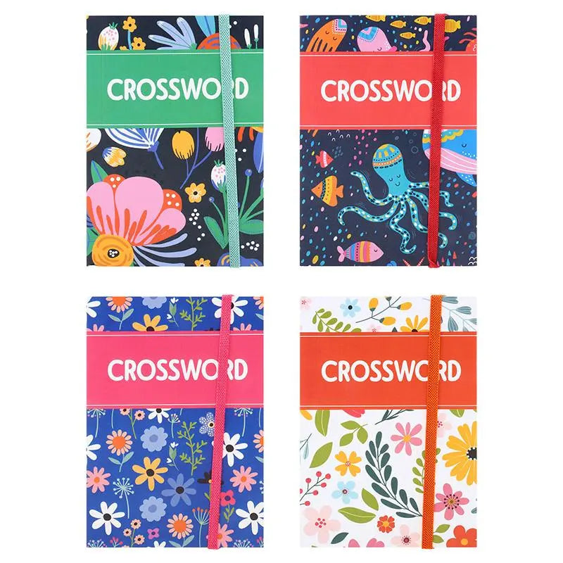 4 Crossword Puzzle Books 128-Page 150mm x 103mm