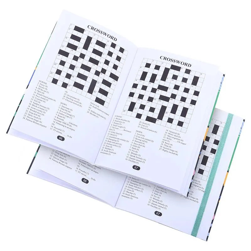 4 Crossword Puzzle Books 128-Page 150mm x 103mm