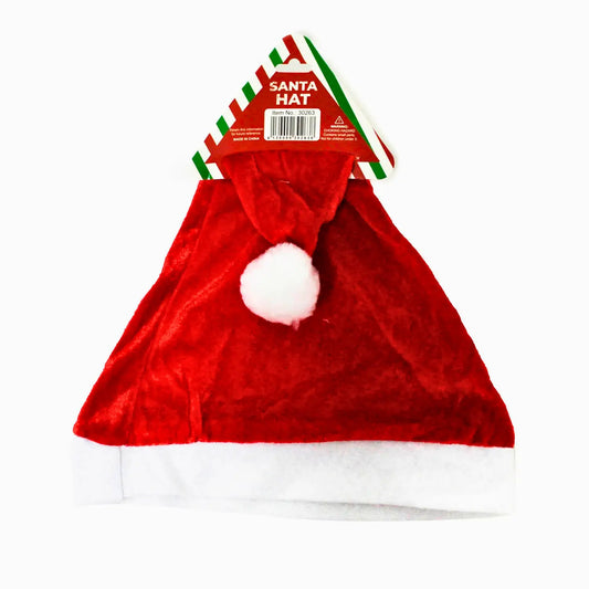 Christmas Plush Santa Hat - Red
