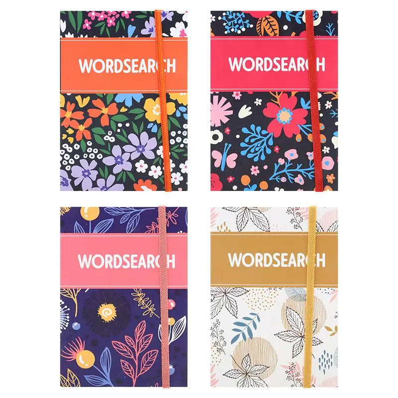 4 Wordsearch Puzzle Books 128-Page 150mm x 103mm
