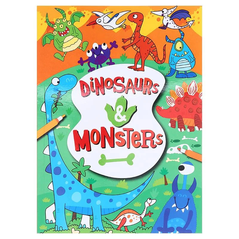 4 Colouring & Activity Books 270mm x 195mm 48-Page Assorted Designs