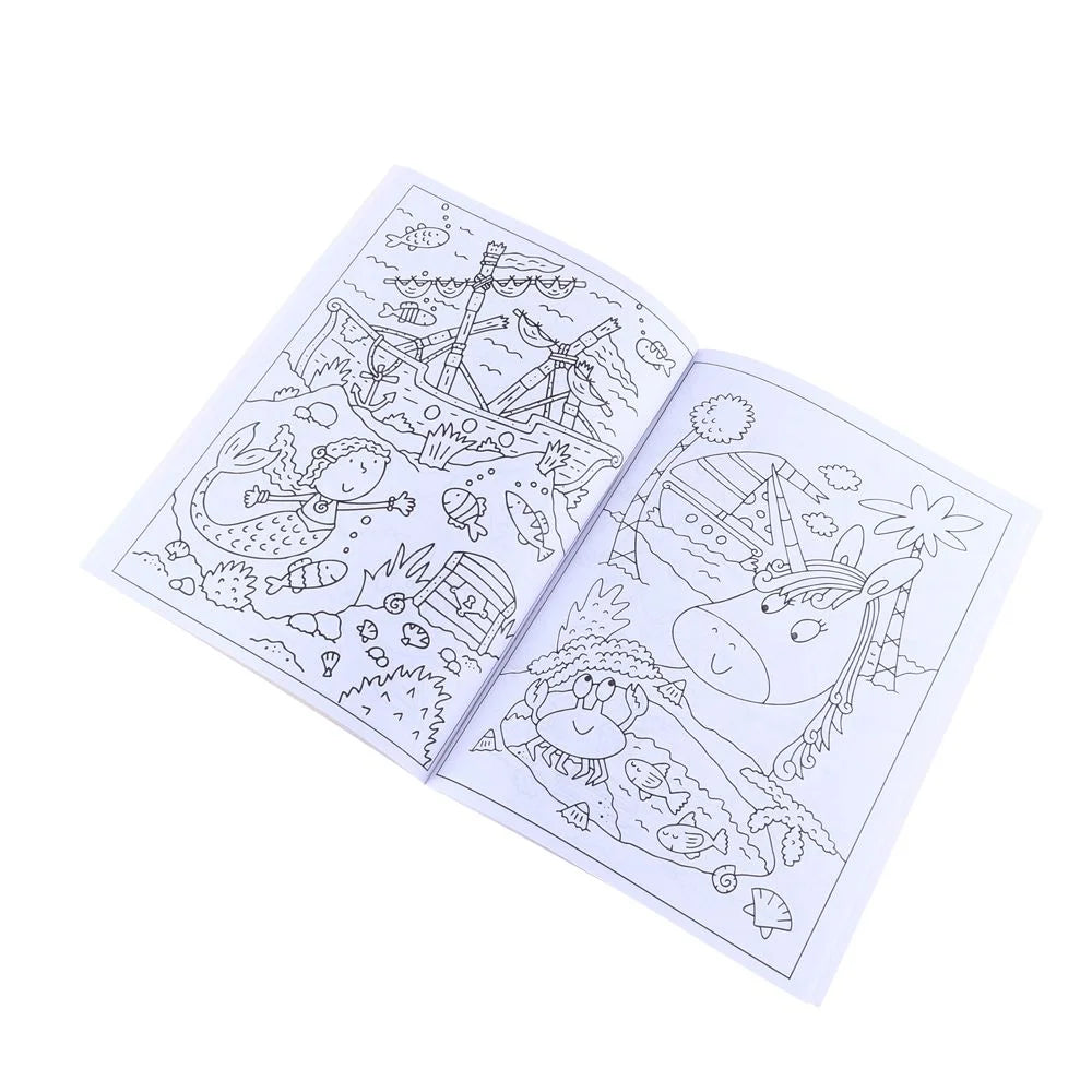 4 Colouring & Activity Books 270mm x 195mm 48-Page Assorted Designs