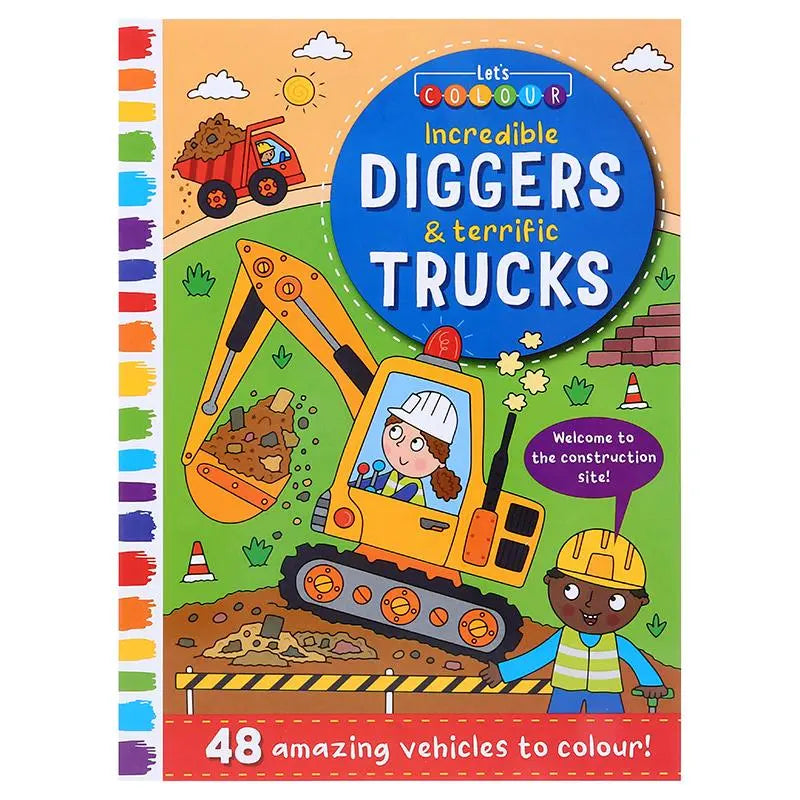 2 Colouring Books 48-page 270mm x 195mm Amazing Jobs