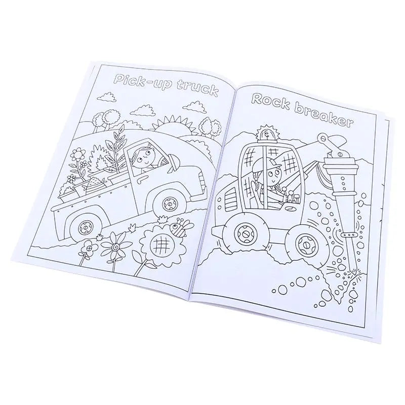 2 Colouring Books 48-page 270mm x 195mm Amazing Jobs