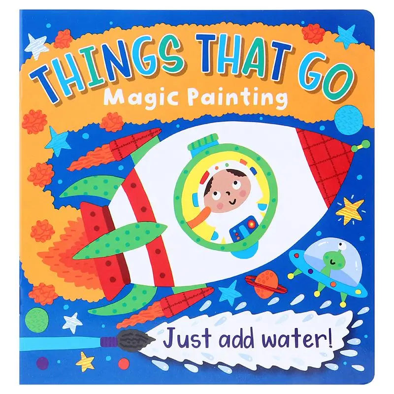 4 Magic Painting Books 24-Page 21cm x 20cm Dinosaur Mermaid Space Unicorn