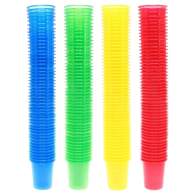 Multicoloured Plastic Shot Glasses 30ml 200pcs Drinkware